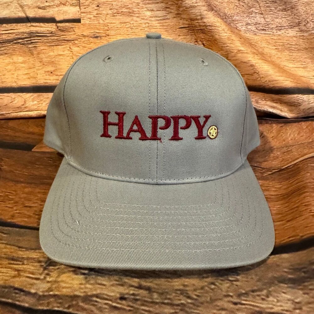 Richardson Hat Pro 214 Men's MD-LG Gray Happy State Bank Baseball Cap